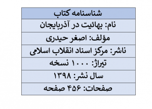 کتاب بهائیت در آذربایجان